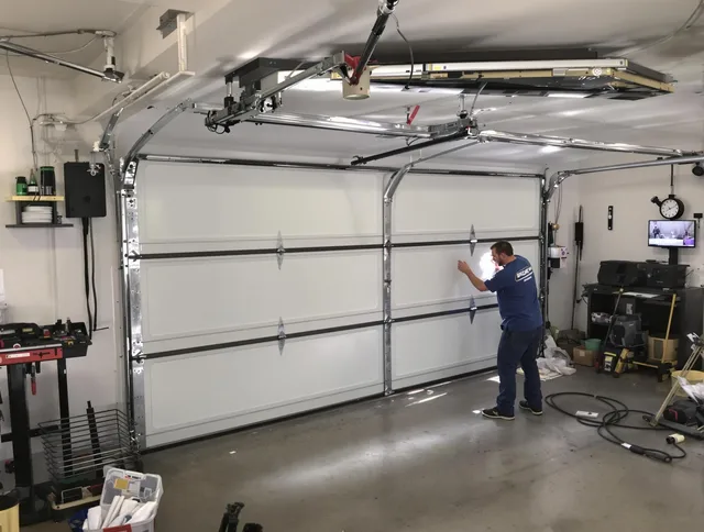 Professional garage door repair service by Waxhaw Garage Door Repair in Waxhaw