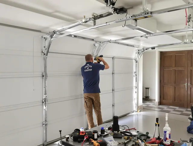 Waxhaw Garage Door Repair certified technician performing precision garage door repair in Waxhaw