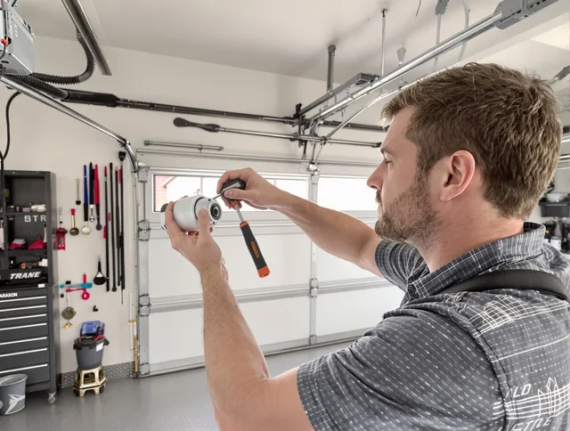 Garage door opener repair service by Waxhaw Garage Door Repair in Waxhaw