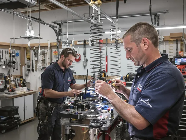 Garage door spring repair service by Waxhaw Garage Door Repair in Waxhaw